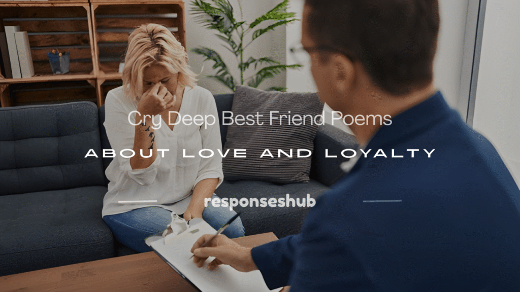 cry deep best friend poems