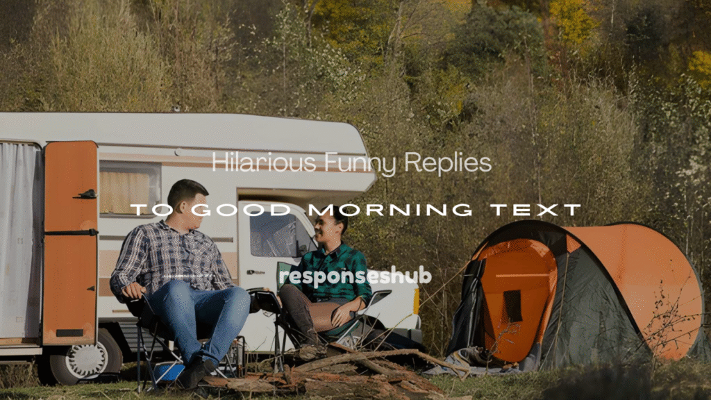 funny reply to good morning text