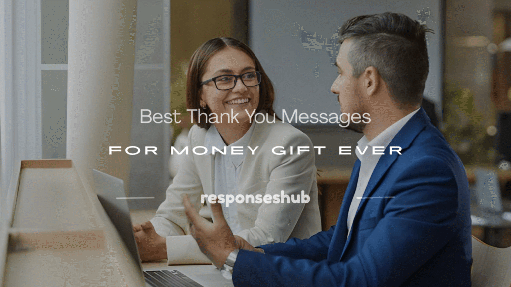 thank you messages for money gift