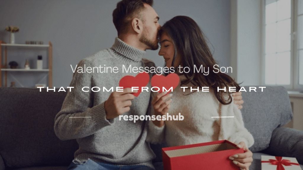 valentine message to my son