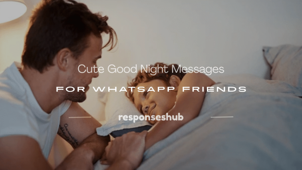 cute good night messages for whatsapp